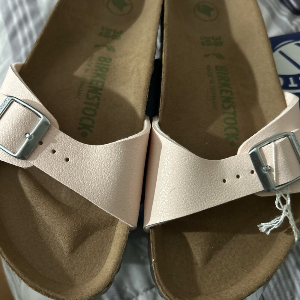 Birkenstock MADRID Sandals in Soft Rose (LIGHT PINK) US Size 7-7.5 BRAND NEW BOX - Picture 10 of 16